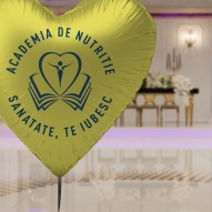 Balon heliu Brasov folie forma stea personalizat logo sau mesaj diferite culori detaliu