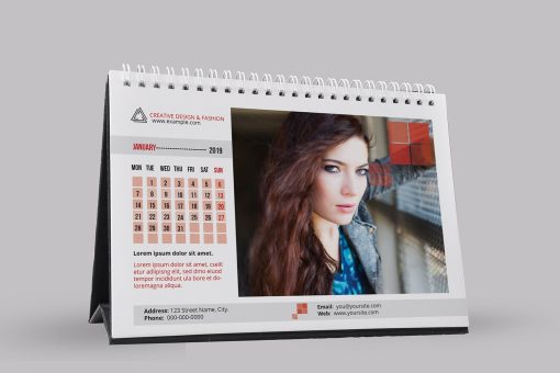 Calendar de birou personalizat 12 file cu spira - imagine 6