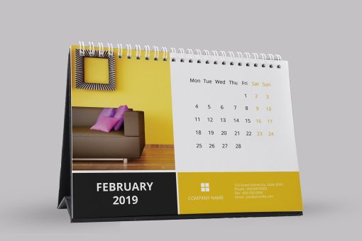 Calendar de birou personalizat 12 file cu spira - imagine 17