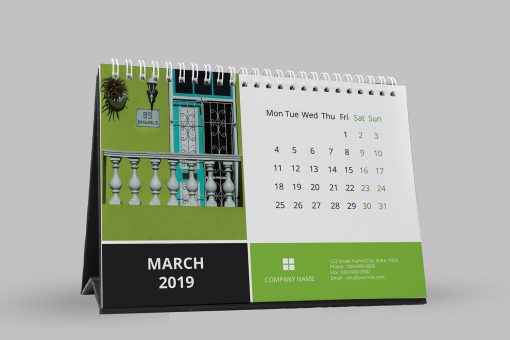 Calendar de birou personalizat 12 file cu spira - imagine 15