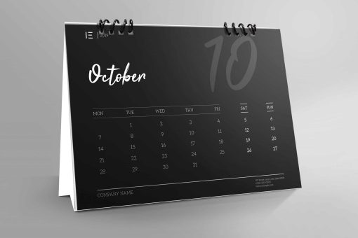 Calendar de birou personalizat 12 file cu spira - imagine 12