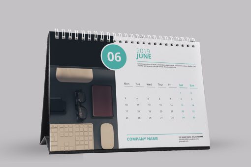 Calendar de birou personalizat 12 file cu spira - imagine 11