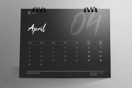 Calendar de birou personalizat 12 file cu spira - imagine 10