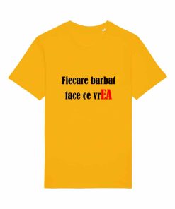 Tricouri personalizate cu mesaj fiecare barbat