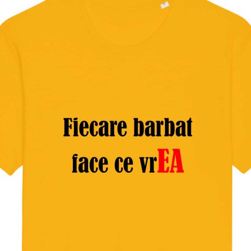 Tricouri personalizate cu mesaj fiecare barbat