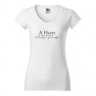 Tricouri personalizate cu mesaj A heart that loves is