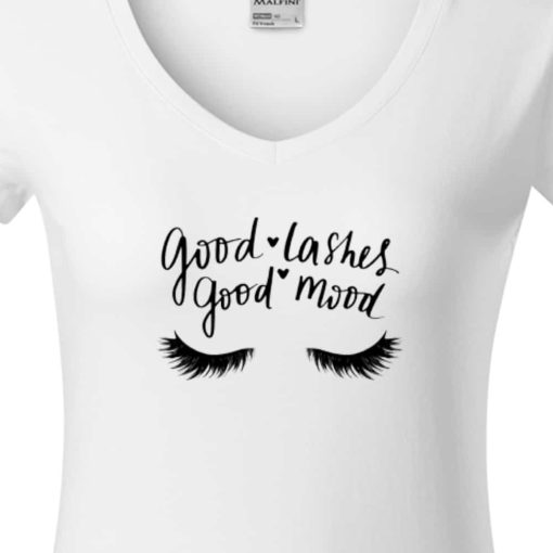 Tricouri personalizate cu mesaj good lashes