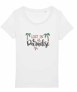 Tricouri personalizate cu mesaj lost in paradise