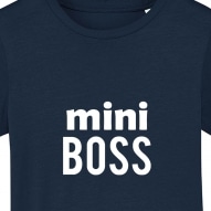 Tricouri personalizate cu mesaj mini boss.