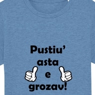 Tricouri personalizate cu mesaj pustiu asta e grozav