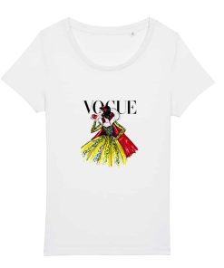 Tricouri personalizate cu vogue Alba ca zapada