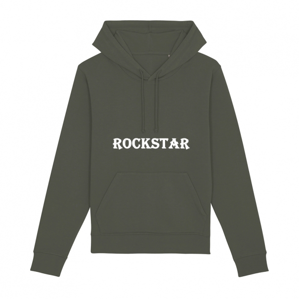 Hanorac unisex personalizat cu mesaj ROCKSTAR