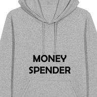 Hanorac unisex personalizat cu mesaj money spender