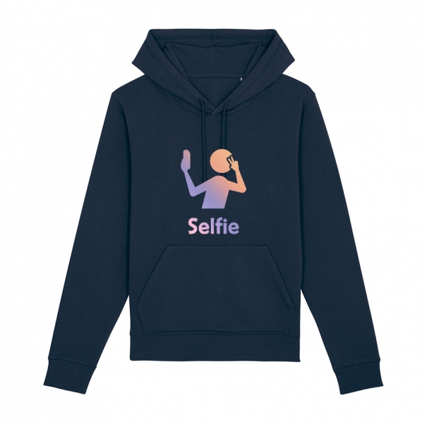 Hanorac unisex personalizat cu mesaj selfie