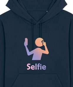 Hanorac unisex personalizat cu mesaj selfie