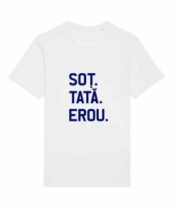 Tricouri personalizate cu mesaj sot tata erou