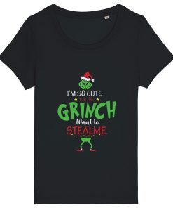 Tricouri personalizate de Craciun cu mesaj i'm so cute grinch