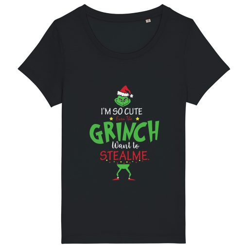 Tricouri personalizate de Craciun cu mesaj i'm so cute grinch